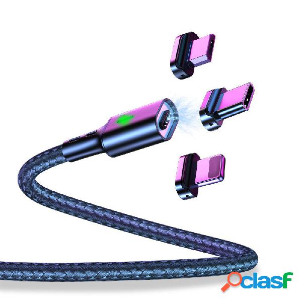 Twitch T03 3A LED Magnetico Nylon Cavo dati micro USB
