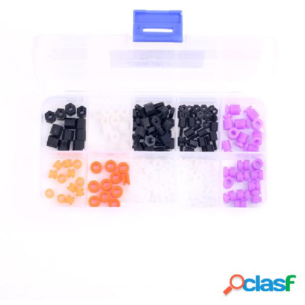 URUAV BOX4 144Pcs M3 Nylon Distanziali per anelli di