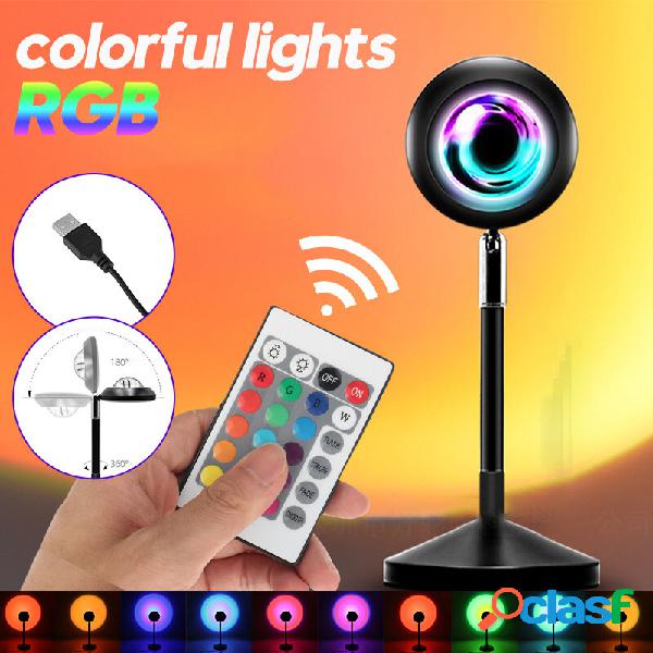 USB Power Colorful RGB luce a led remoto Proiezione