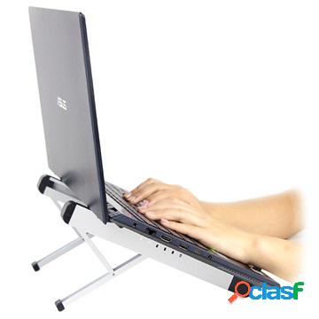 Universal Adjustable Laptop Stand DA-018 - Black / Silver