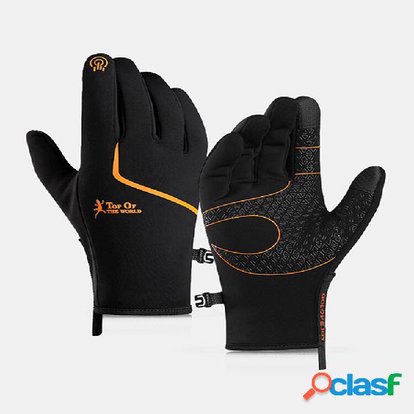 Uomo Dacron Polar Fleece Striscia riflettente Plus Velluto