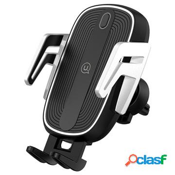 Usams CD100 Air Vent Car Holder with Qi Wireless Charging
