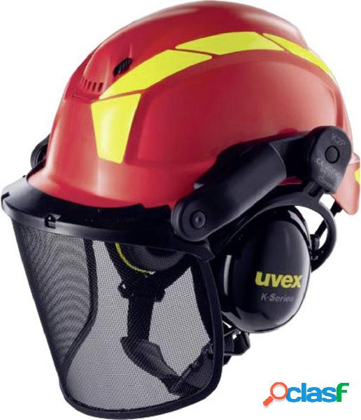 Uvex 9772 9774238 Casco forestale Rosso