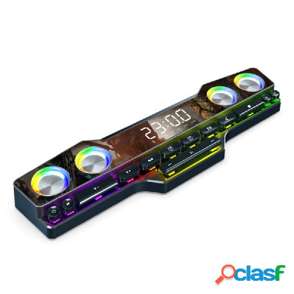 V18 Colorful LED Altoparlante bluetooth Casa Radio Audio per