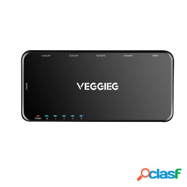 VEGGIEG 1 In 4 Out HDMI Switch Splitter 4K 1080P Hub