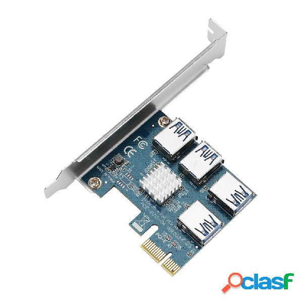 VER009s Scheda adattatore scheda grafica 4 in 1 PCI-E da X1