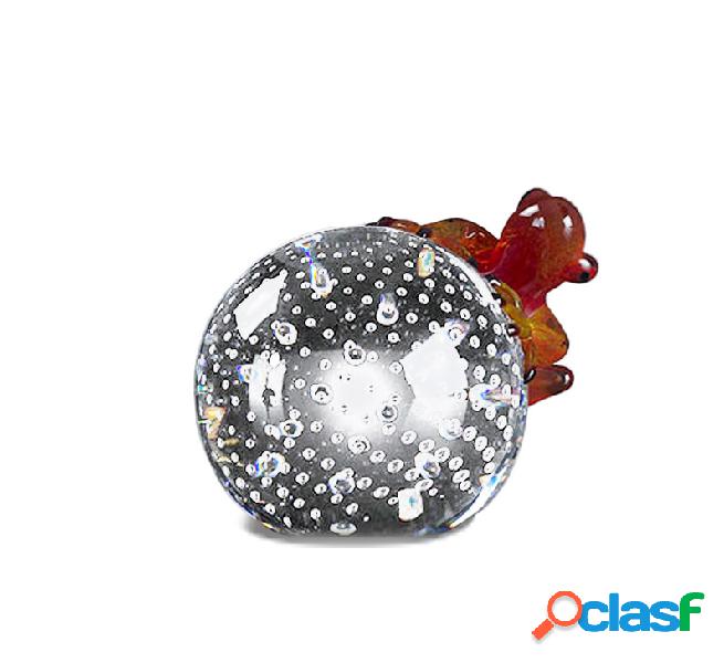 VG Sfera con Rana Rosso - Oggetto decorativo