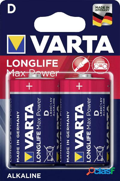 Varta LONGLIFE Max Power D Bli 2 Batteria Torcia (D)