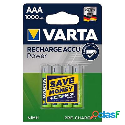 Varta Recharge Accu Power 4 Batterie ministilo ricaricabili