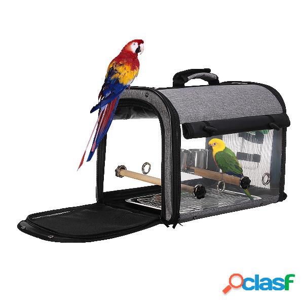 Viaggio Trasparente Pet Parrot Bird Carrier Traspirante Pet