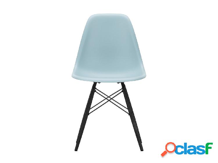 Vitra Eames Plastic Side Chair DSW - Sedia Acero Nero