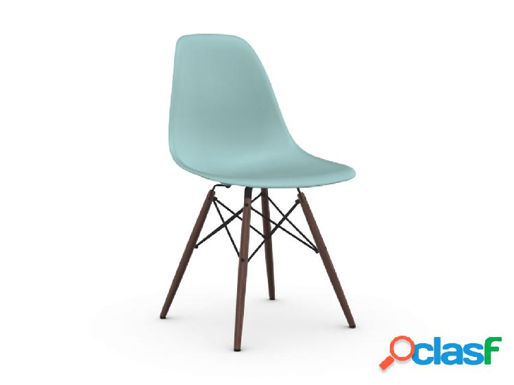 Vitra Eames Plastic Side Chair DSW - Sedia Acero Scuro