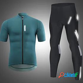WOSAWE Men's Cycling Jersey with Tights Short Sleeve