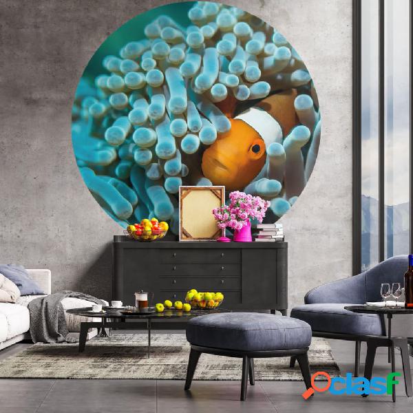 WallArt Carta da Parati Circolare Nemo the Anemonefish 142,5