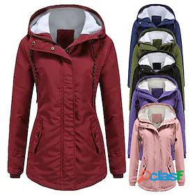 Womens Autumn / Fall Winter Hoodie Jacket Hiking Jacket Ski