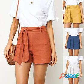 Women's Basic Fashion Shorts Short Pants Inelastic Casual