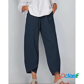 Women's Casual / Sporty Front Pocket Capri shorts Slacks