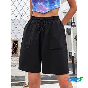 Women's Chino Sports Front Pocket Crop Shorts Knee Length