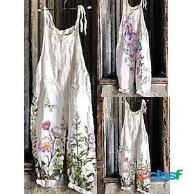Womens Elastic Waist Simple Spring Fall Regular New flower