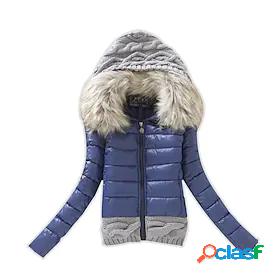 Women's Puffer Jacket Winter Street Daily Going out Short
