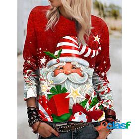 Women's Santa Claus Gnome Sweatshirt Pullover Print 3D Print