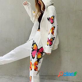 Womens Sweatsuit 2 Piece Set Hoodie Full Zip Drawstring
