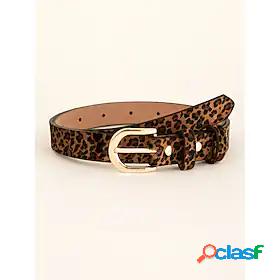 Womens Waist Belt Leopard Party Street Dailywear Holiday