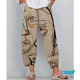 Womens Yoga Pants High Waist Pants Bottoms Harem Graphic