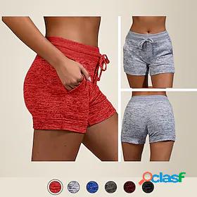 Womens Yoga Shorts Shorts Quick Dry Black Rosy Pink Dark