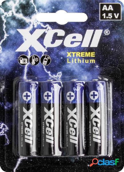 XCell XTREME FR6/L91 Batteria Stilo (AA) Litio 1.5 V 4 pz.