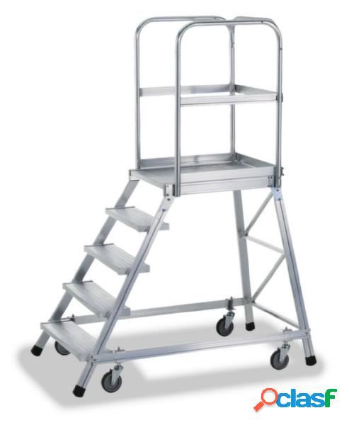 ZARGES 41973 Alluminio Scaletta con pedana Mobile 35 kg