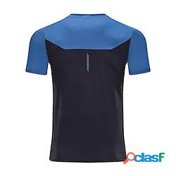 estate moda sport da uomo fitness manica corta leggero