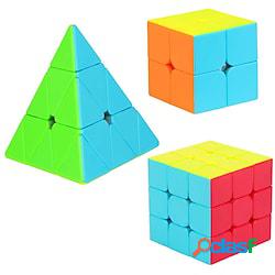 speed cube set 3 pezzi magic cube iq cube moyu 222 333
