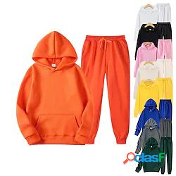 tuta sportiva da donna da uomo 2 pezzi tuta sportiva casual
