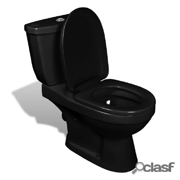 vidaXL 240550 Toilet With Cistern Black