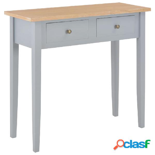 vidaXL 280054 Dressing Console Table Grey 79x30x74 cm Wood