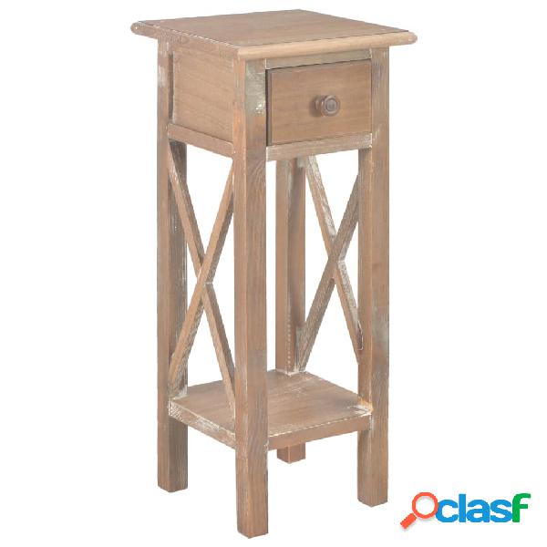 vidaXL 280060 Side Table Brown 27x27x65,5 cm Wood