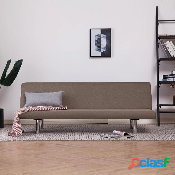 vidaXL 282201 Sofa Bed Taupe Polyester