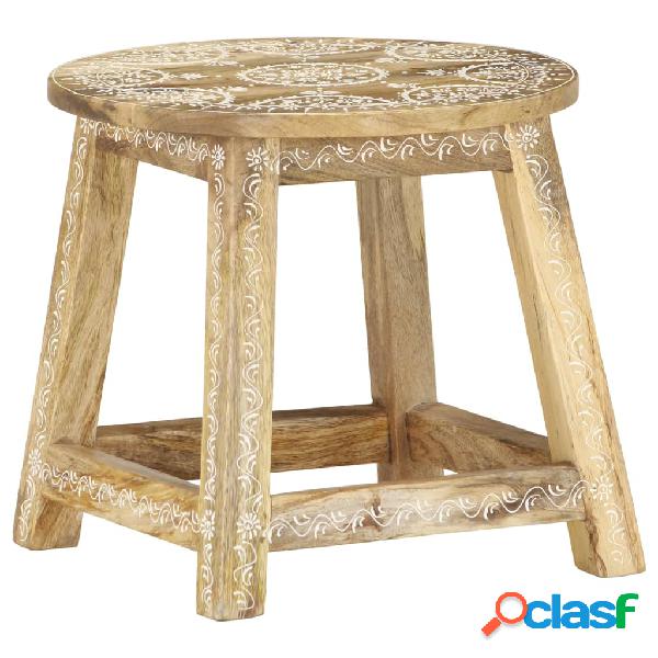 vidaXL 287445 Hand-painted Stool 38x38x35 cm Solid Mango