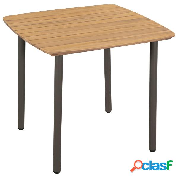 vidaXL 44233 Garden Table 80x80x72cm Solid Acacia Wood and