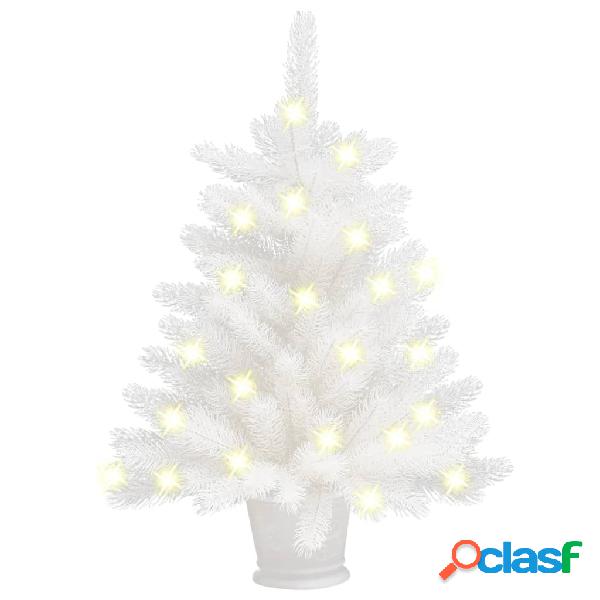 vidaXL Albero di Natale Artificiale con Luci a LED Bianco 65