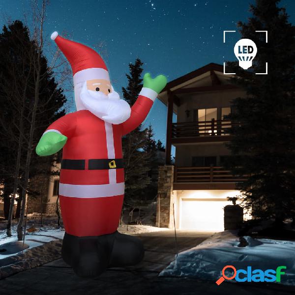 vidaXL Babbo Natale Gonfiabile con LED IP44 600 cm XXL