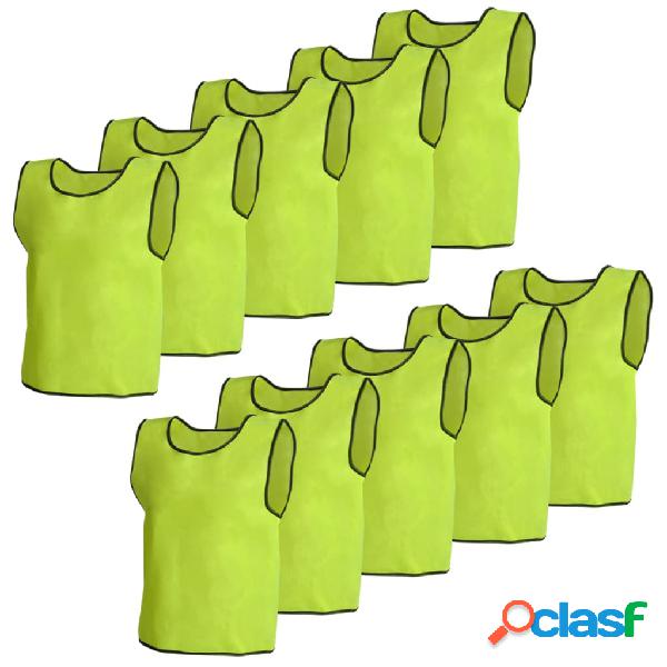 vidaXL Canotta Sport Giallo Junior 10 pz
