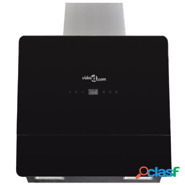 vidaXL Cappa in Vetro Temperato con Display 600 mm Nera