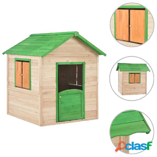 vidaXL Casetta dei Giochi per Bambini in Legno di Abete