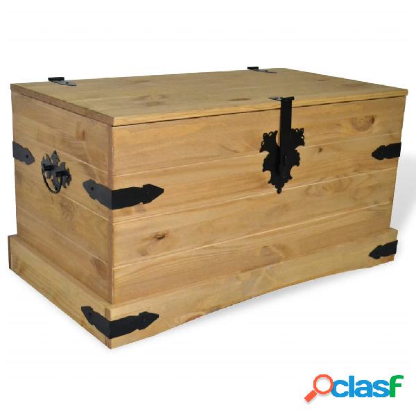 vidaXL Cassapanca in Pino Messicano Corona Range 91x49,5x47