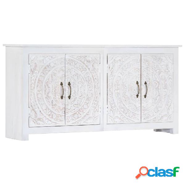 vidaXL Credenza Artigianale Bianca 140x30x70cm Legno