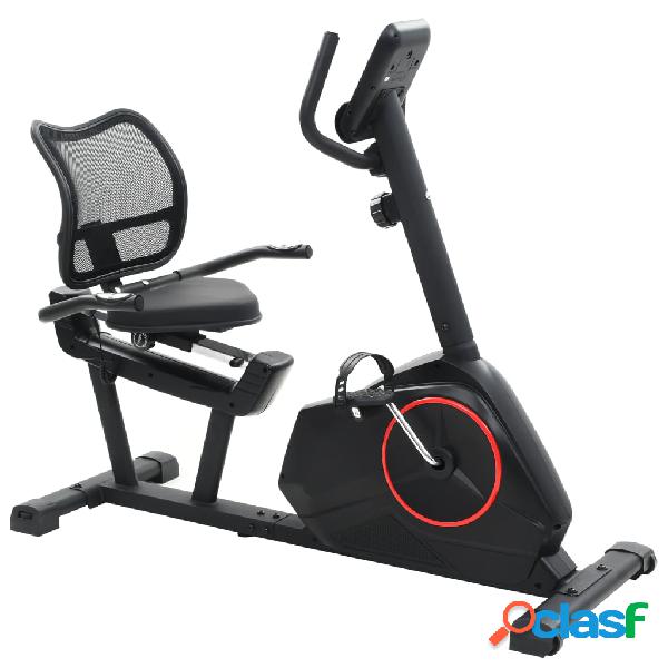 vidaXL Cyclette Reclinata Magnetica con Misurazione del