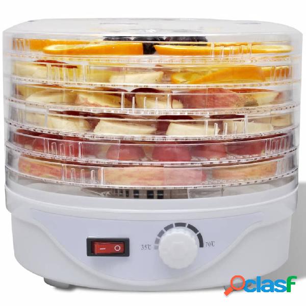 vidaXL Essiccatore Alimentare con 6 Vassoi Impilabili