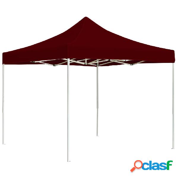 vidaXL Gazebo Professionale Pieghevole Alluminio 2x2m Bordò